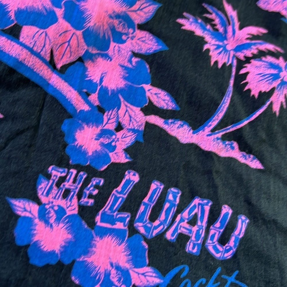 COLLUSION Tropical Hawaiian Luau Print Neon Black Skirt | 12 - Picture 5 of 10